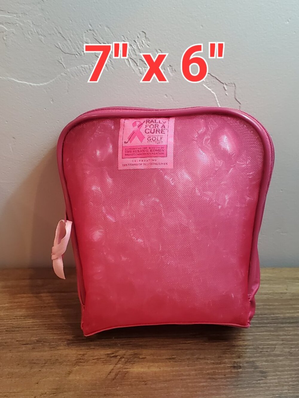 Breast Cancer Awareness Cosmetic, Toiletry & Travel Organizer - Picture 4 of 7